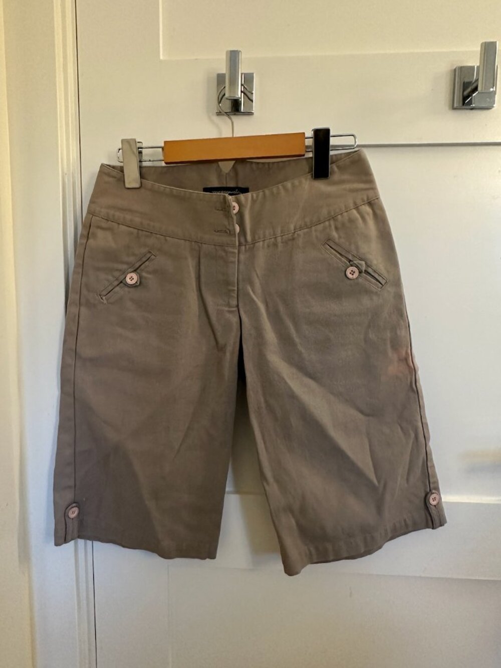 Khaki Long Shorts